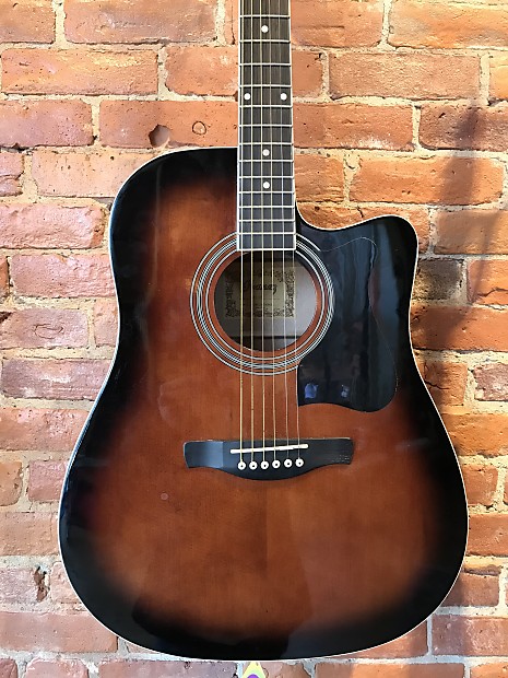 Ibanez V70ce Dvs Acoustic Electric Guitar Vintage Sunburst Reverb 