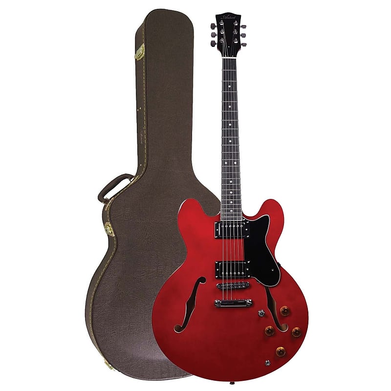 Artist Cherry58 Semi-Hollow Electric Guitar w/ Humbuckers