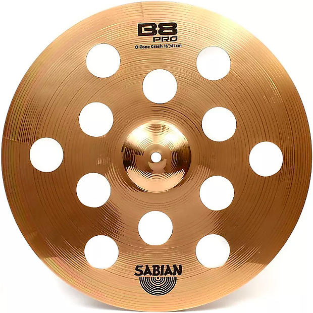 Sabian 16" B8 Pro O-Zone Crash Cymbal image 1