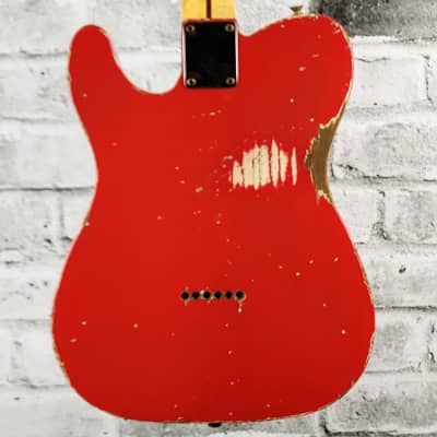 Fender Custom Shop Master Built – Jason Smith – 50's Esquire Heavy Relic – Fiesta Red image 6
