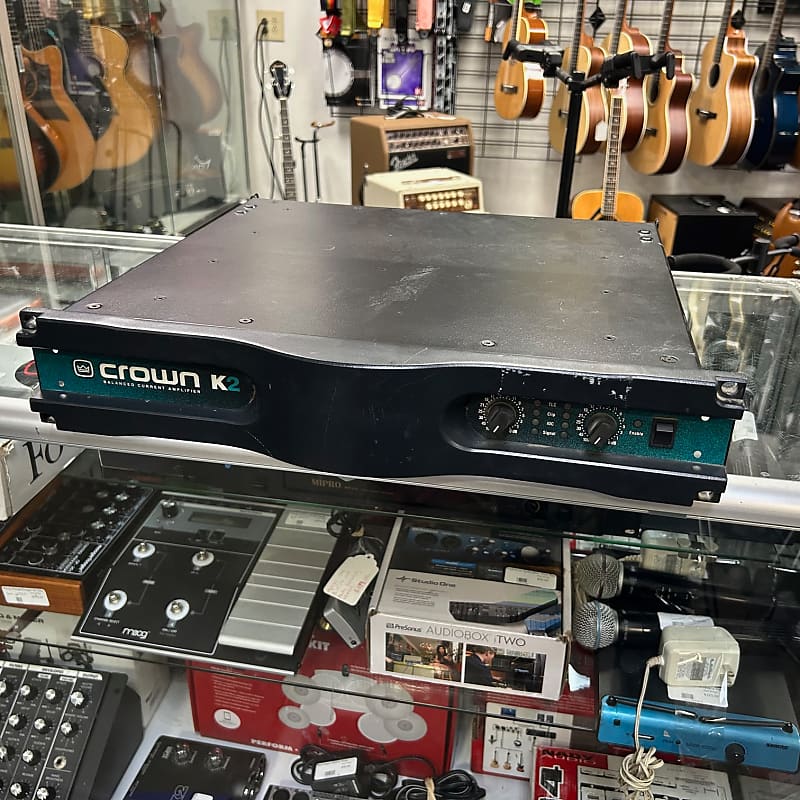 Used Crown K2 Balanced Current Power Amp Amplifier Reverb