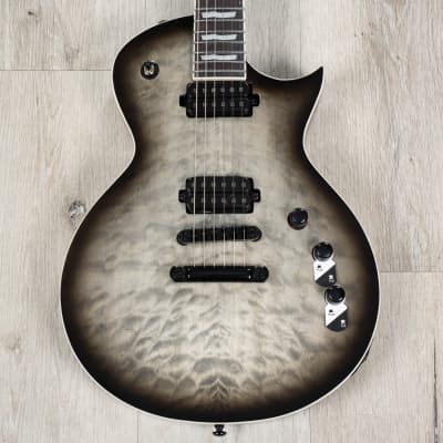 ESP LTD EC-1000T Guitar, Macassar Ebony Fretboard, Charcoal Burst