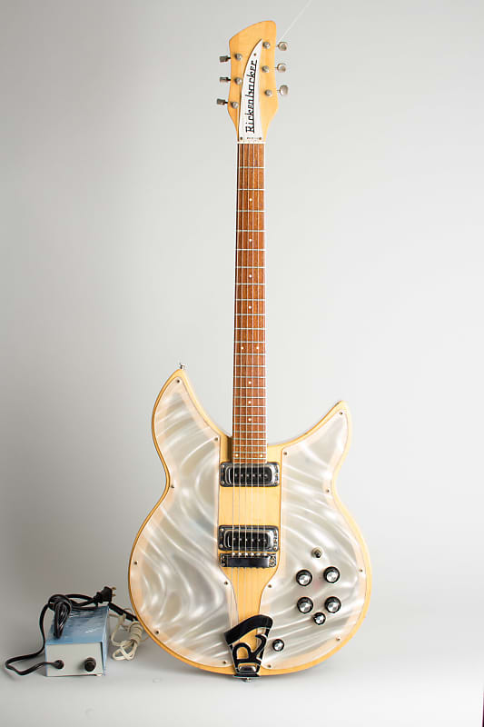 Rickenbacker  Model 331 Lightshow Semi-Hollow Body Electric Guitar (1971), ser. #KJ-609, period silver Tolex hard shell case. image 1