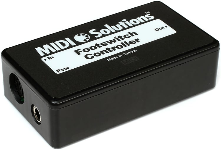 Midi Solutions Footswitch Controller Programmable Midi Reverb