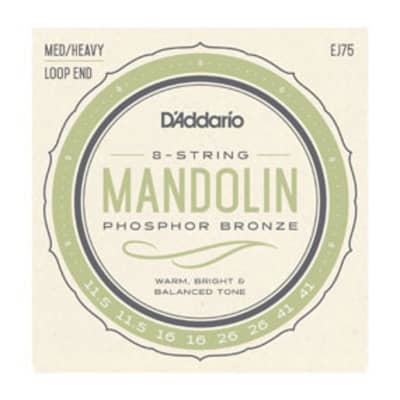 Daddario EJ75 Mandolin Strings, Phosphor Bronze, Medium/Heavy, 11.5-41 image 2