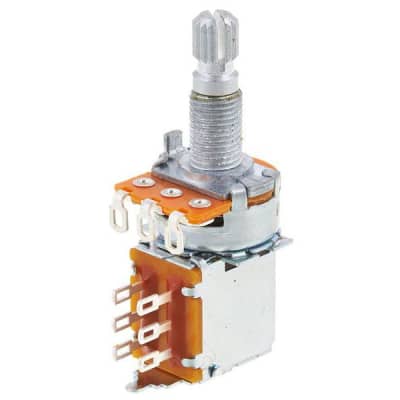 DiMarzio 500K Push/Pull Potentiometer with integral DPDT Switch, audio taper image 1