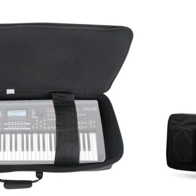 Rockville 61 Key Padded Rigid Durable Keyboard Gig Bag Case For YAMAHA YPT-255