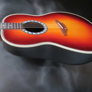 1978 Ovation Matrix 1132-1, Acoustic Guitar, Cherry Sunburst W Chip Case image 3