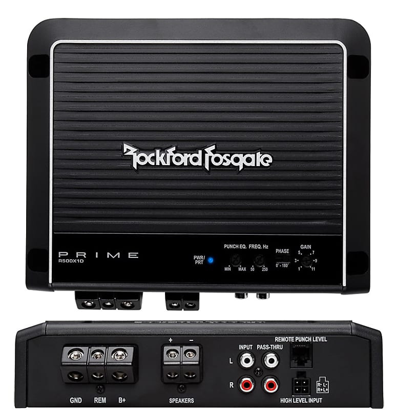 Rockford Fosgate Prime R500X1D 1Channel Class D Car Mono Reverb