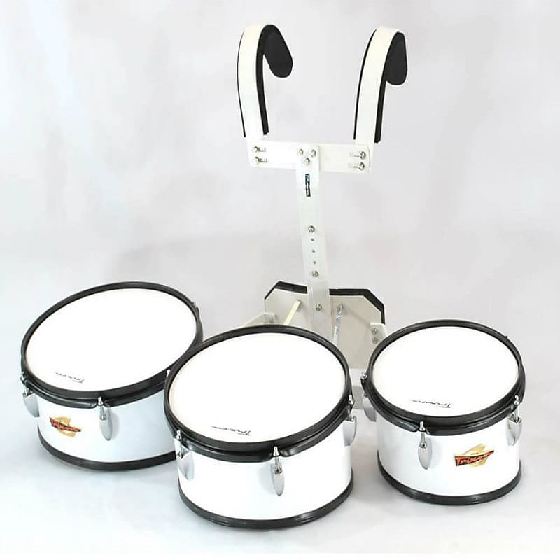 Trixon Field Series II Marching Toms - Set of 3 - White image 1