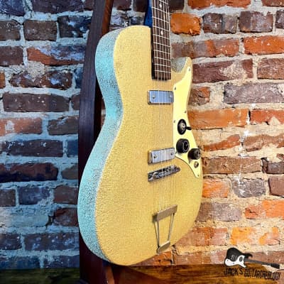 Holiday / Harmony Stratotone 'Rattlecan Relic' Electric Guitar w/ HSC (1960s - Gold Crag) image 6