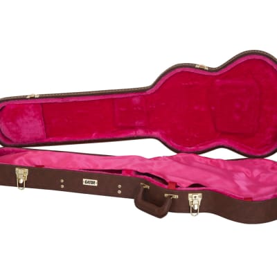 Gator Cases GW-SG-BROWN Gibson SG Guitar Deluxe Wood Case - Brown - Open Box image 9