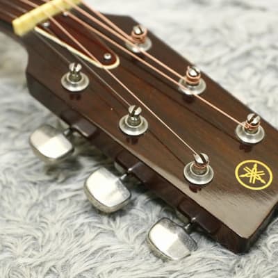 1974 made Vintage Acoustic Guitar Yamaha FG-130 GREEN Label