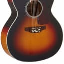 Takamine GJ72CE-12 BSB G70 Series 12-String Jumbo Cutaway Acoustic/Electric Guitar Gloss Brown Sunbu