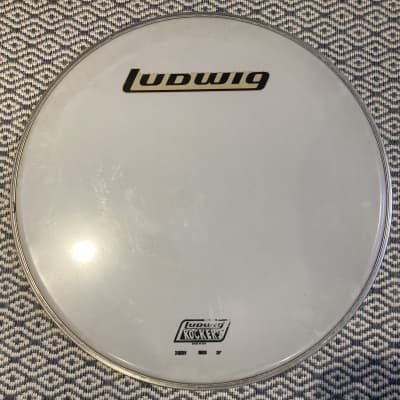 Ludwig Rockers Extra Heavy 20” Bass Drum Head 1980s White image 1