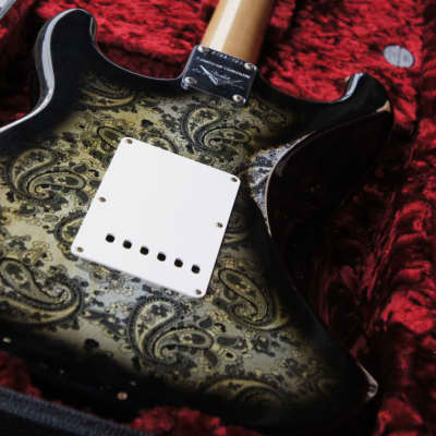 Fender Custom Shop Limited Edition '68 Black Paisley Stratocaster, Relic - Black Paisley image 12
