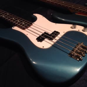 Squier Fender P Ocean Turquoise Metallic Nitro checking E Series Made in Japan image 3