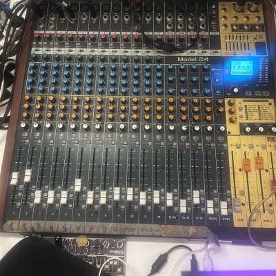 TASCAM Model 24 Multitrack Recorder / Mixer / USB Interface 2020 - Present - Black with Wood Cheeks. image 1