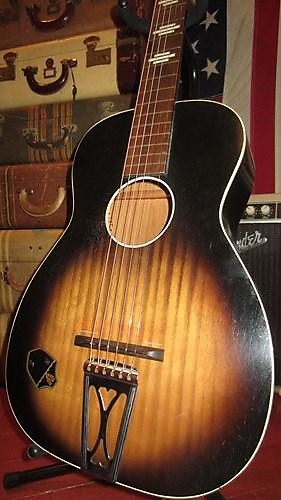 1950's Harmony Stella Parlor Guitar image 1