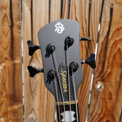 Spector Euro4LX - Trans Black Stain Matte Left Handed 4-String Electric Bass Guitar w/ Gig Bag (2023) image 6