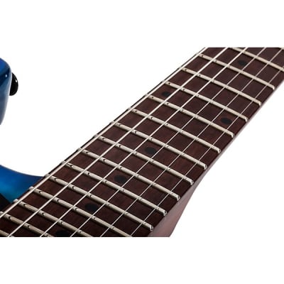 Schecter Traditional Pro with Roasted Maple Fretboard, Transparent Blue Burst image 8