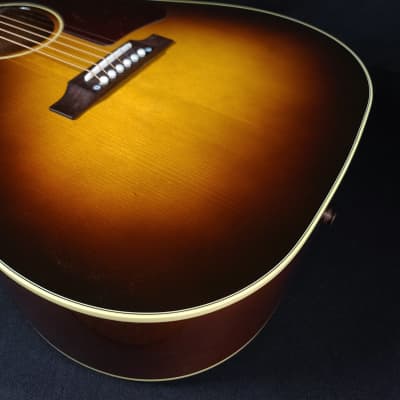 Gibson J45 50's Original Sunburst Acoustic Guitar with Pickup, Hardshell Case image 12