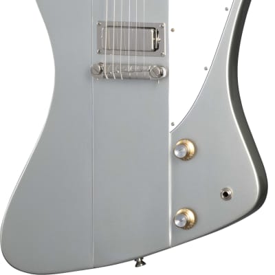 Mint Epiphone Inspired by Gibson Custom 1963 Firebird I Silver Mist w/case image 2