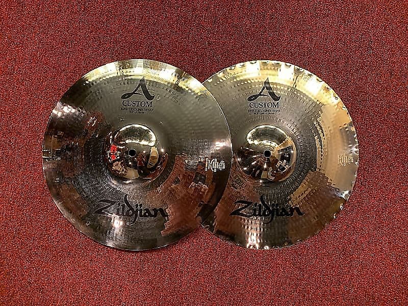 Zildjian A20550 14" A Custom Mastersound Hi-Hat (Pair) Cymbals image 1