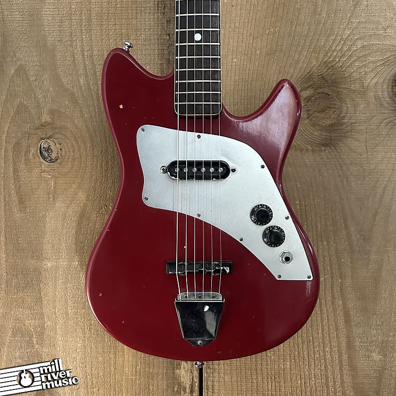 Kent One Pickup Electric Guitar Red Used