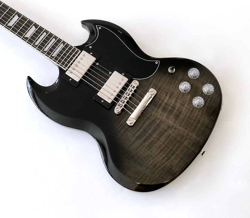 Epiphone SG Modern Figured 2021 Trans Black Fade Reverb