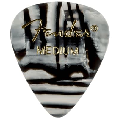 Fender 351 Graphic Medium Zebra Pick X 12 for sale