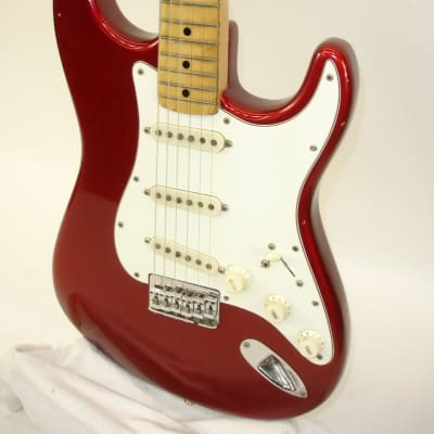 Vintage 1974 Fender Hardtail Stratocaster Electric Guitar, Maple Fingerboard, Red w/ Case image 4