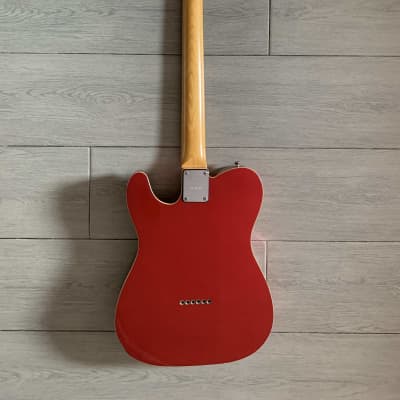 Fernandes The Revival T-style Vintage Telecaster Guitar 1980s - Red Sparkle with Cream Binding image 3