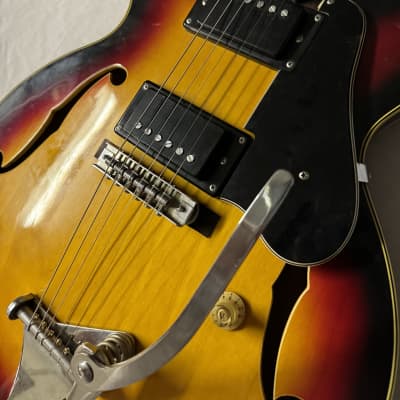 Tempo Hollowbody Electric Guitar MIJ Japan Vintage 1960s - Sunburst image 5