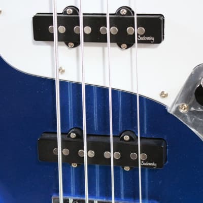 Sadowsky Metro Express Vintage JJ 4 String Bass Guitar w/ Maple Fingerboard in Ocean Blue Metallic image 9
