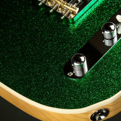 Suhr Eddie's Guitars Exclusive Custom Classic T Roasted - Deep Green Sparkle image 18