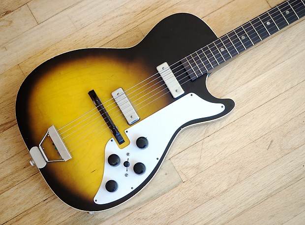 1960 Silvertone Stratotone Mars Model 1421 Vintage Guitar by | Reverb