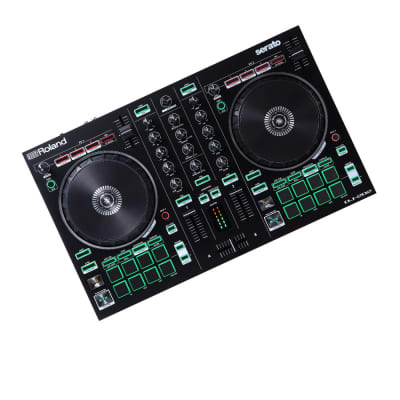 Roland DJ-202 Lightweight Design Easy-Grab Handles Plug-and-Play Connectivity Two-Channel Four-Deck USB Powered Serato DJ Controller with Serato DJ Pro Upgrade image 4