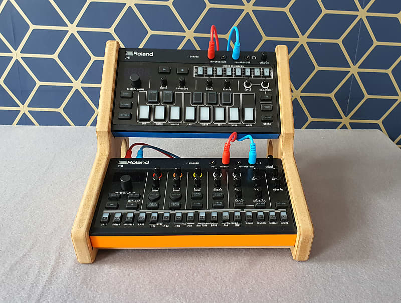 Roland Aira Compact S1 J6 T8 E4 - Oak Veneer Stand from Synths And Wood image 1