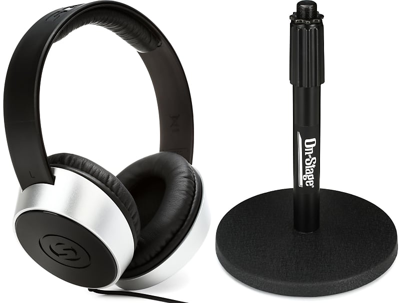 Samson SR550 Closedback Studio Headphones Bundle with Reverb