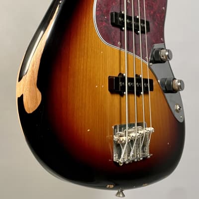 Fender Limited Edition 60th Anniversary Road Worn Jazz Bass 3-Color Sunburst image 5