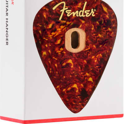 Fender Genuine 351 Pick Style Guitar Wall Hanger, Tortoiseshell Mahogany image 5