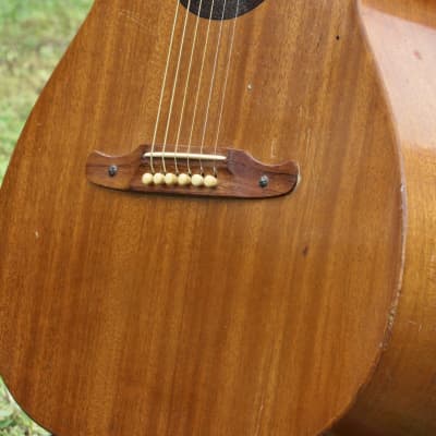 ~All Solid Mahogany~ 1971 Fender by Harmony F-1030 / H165 - Folk Player's Dream! w/ Pickup! USA! image 6