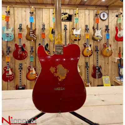 Fender Custom Shop Limited Edition '60 Tele Heavy Relic Aged Candy Apple Red Over 3-Color Sunburst image 20