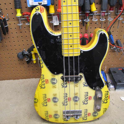 Twangmaster Partscaster '51 Style Precision Bass 2022 - Coors Beer image 1
