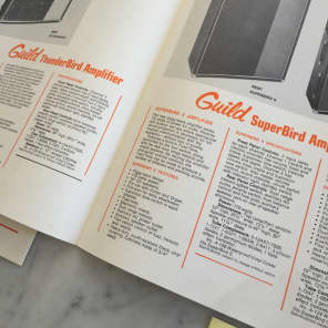 Guild Catalog, Amplifier Catalog Supplement, Catalog Price List, Strings Price List VINTAGE Rare Case Candy Starfire Capri Polara Thunderbird image 9