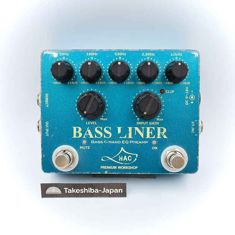 HAO Bass Liner Bass 5-Band EQ Preamp Guitar Effect Pedal 1114BL1658