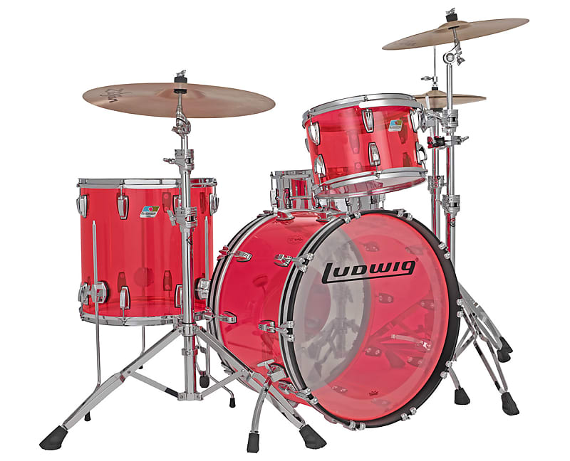ludwig pink vistalite