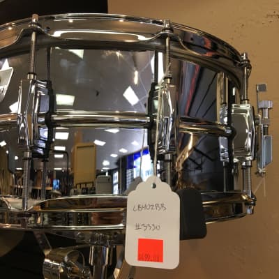 Ludwig LB402B 6.5x14 Chrome Over Brass Snare Drum B-Stock #3330 image 2