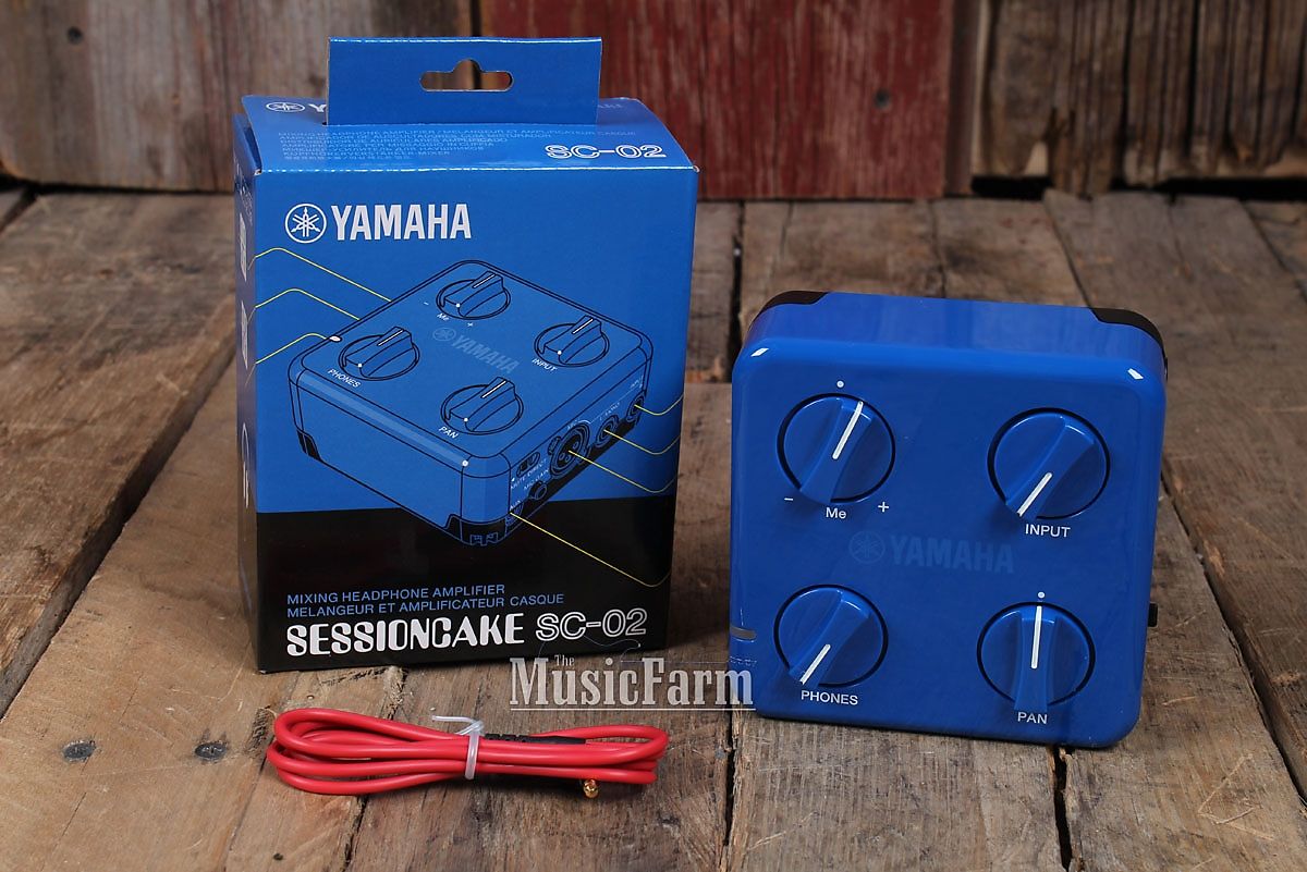 Yamaha SC-02 SessionCake Battery-Powered Mixer Vocal Instrument Inputs Blue